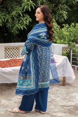 UAE-3 Piece Printed Khaddar Suit