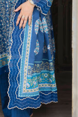 UAE-3 Piece Printed Khaddar Suit