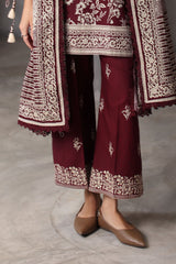 UAE-3 Piece Printed Khaddar Suit with Printed Khaddar Dupatta