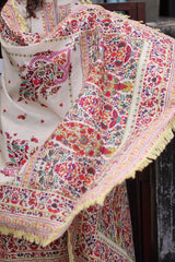UAE-3 Piece Printed Khaddar Suit with Printed Khaddar Dupatta and Printed Trouser