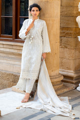 UAE-3 Piece Zari & Sequins Embroidered Lawn Suit with Borders and Printed Dupatta DN-52039