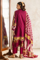 UAE-3 Piece Printed Lawn Suit with Embroidered Neckline CL-52076