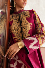 UAE-3 Piece Printed Lawn Suit with Embroidered Neckline CL-52076