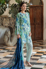 UAE-3 Piece Embroidered Printed Lawn Suit with Dupatta CL-52483