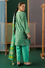 UAE-3 Piece Gota Embroidered Lawn Suit with Printed Lawn Dupatta CL-62044