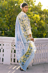 UAE-3 Piece Embroidered Printed Lawn Suit with Border CL-62082