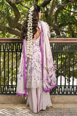 UAE-3 Piece Embroidered Printed Lawn Suit with Border CL-62088