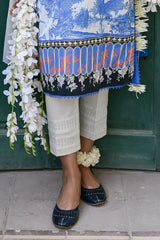 UAE-3 Piece Printed Lawn Suit with Embroidered Neckline CL-62222