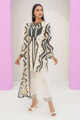 UAE-3 Piece Embroidered Printed Lawn Suit with Printed Lawn Dupatta and Dyed Trouser CL-62231