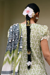 UAE-3 Piece Embroidered Printed Lawn Suit with Lawn Dupatta CL-62239