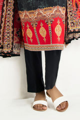 UAE-3 Piece Printed Lawn Suit with Embroidered Organza Lace & Bunches CL-62267