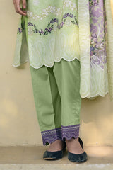 UAE-3 Piece Printed Lawn Suit with Embroidered Borders