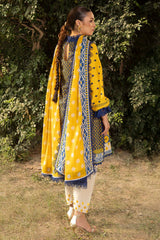 UAE-3 Piece Printed Lawn Suit with Embroidered Trouser CL-62114