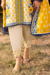 UAE-3 Piece Printed Lawn Suit with Embroidered Trouser CL-62114