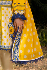 UAE-3 Piece Printed Lawn Suit with Embroidered Trouser CL-62114