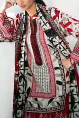 UAE-3 Piece Embroidered Printed Lawn Suit CL-62227