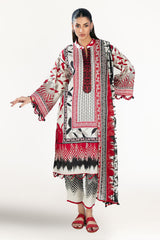 UAE-3 Piece Embroidered Printed Lawn Suit CL-62227
