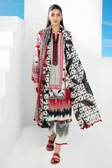 UAE-3 Piece Embroidered Printed Lawn Suit CL-62227