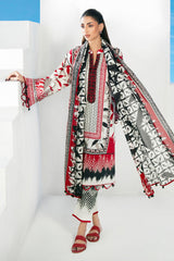 UAE-3 Piece Embroidered Printed Lawn Suit CL-62227