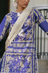 UAE-3 Piece Printed Lawn Suit with Embroidered Border CL-62270