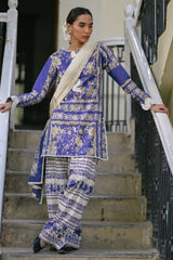 UAE-3 Piece Printed Lawn Suit with Embroidered Border CL-62270