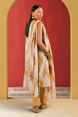 UAE-3 Piece Printed Cotton Suit with Printed Lawn Dupatta