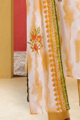 UAE-3 Piece Printed Cotton Suit with Printed Lawn Dupatta