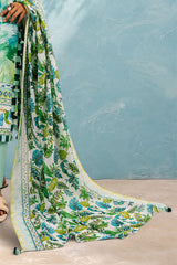 UAE-3 Piece Printed Cotton Suit with Printed Lawn Dupatta