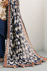 UAE-3 Piece Printed Cotton Suit with Printed Lawn Dupatta