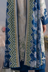 UAE-3 Piece Printed Cotton Suit with Printed Lawn Dupatta