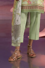 UAE-3 Piece Printed Cotton Suit with Printed Lawn Dupatta