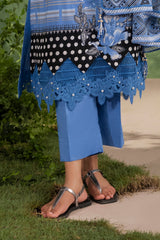 UAE-3 Piece Printed Cotton Suit with Printed Lawn Dupatta