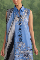 UAE-3 Piece Printed Cotton Suit with Printed Lawn Dupatta