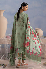 UAE-3 Piece Printed Cotton Suit with Printed Lawn Dupatta