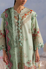 UAE-3 Piece Printed Cotton Suit with Printed Lawn Dupatta