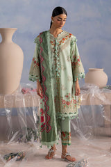UAE-3 Piece Printed Cotton Suit with Printed Lawn Dupatta