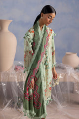 UAE-3 Piece Printed Cotton Suit with Printed Lawn Dupatta