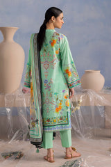UAE-3 Piece Printed Cotton Suit with Printed Lawn Dupatta