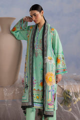 UAE-3 Piece Printed Cotton Suit with Printed Lawn Dupatta