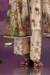 UAE-3 Piece Printed Cotton Suit with Printed Lawn Dupatta and Embroidered Trouser