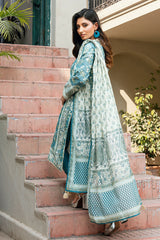 UAE-3 Piece Printed Cross Hatch Suit with Lawn Dupatta CH-62015