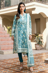 UAE-3 Piece Printed Cross Hatch Suit with Lawn Dupatta CH-62015