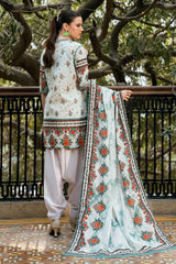 UAE-3 Piece Printed Cross Hatch Suit with Lawn Dupatta CH-62016