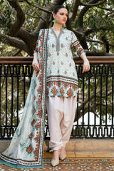 UAE-3 Piece Printed Cross Hatch Suit with Lawn Dupatta CH-62016