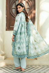 UAE-3 Piece Printed Cross Hatch Suit with Lawn Dupatta CH-62017