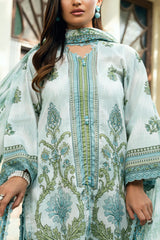 UAE-3 Piece Printed Cross Hatch Suit with Lawn Dupatta CH-62017