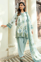 UAE-3 Piece Printed Cross Hatch Suit with Lawn Dupatta CH-62017