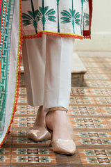UAE-3 Piece Printed Cross Hatch Suit with Lawn Dupatta CH-62020