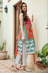 UAE-3 Piece Printed Cross Hatch Suit with Lawn Dupatta CH-62020