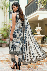 UAE-3 Piece Printed Cross Hatch Suit with Lawn Dupatta CH-62018